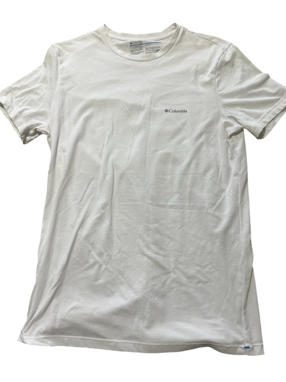 Columbia White Short-Sleeve Crew Neck Tee